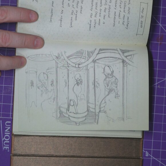 Halo Reach Dr. Halsey’s Journal Diary Limited Edition Hardback - Just Book. - Picture 4 of 7